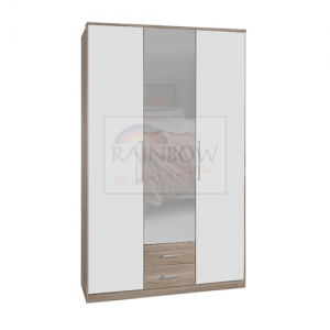 Glover White Oak Wardrobe