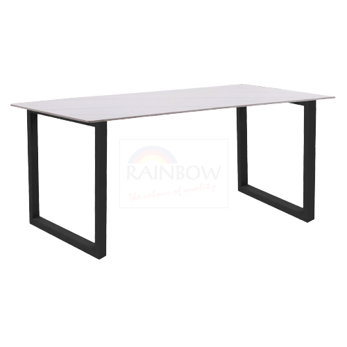 Hardy Dining Table White Sintered Stone Top
